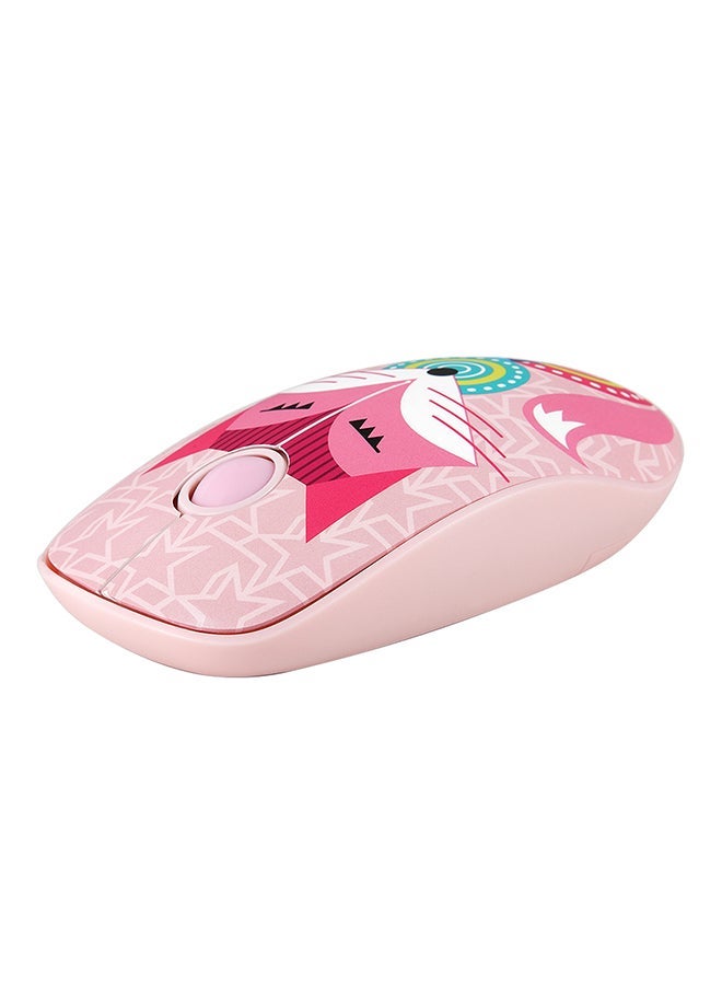 NIBEMINENT 2.4G Wireless Mute Mouse Optical Tracking Power Saving Smooth Scroll Wheel Pink  - Image 2