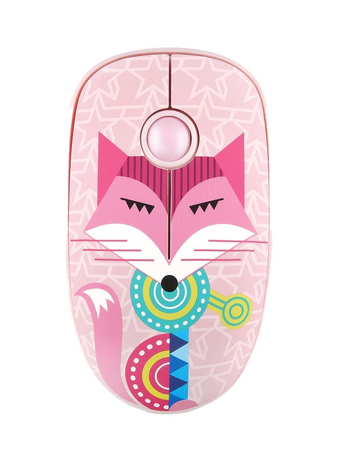 NIBEMINENT 2.4G Wireless Mute Mouse Optical Tracking Power Saving Smooth Scroll Wheel Pink  - Image 1