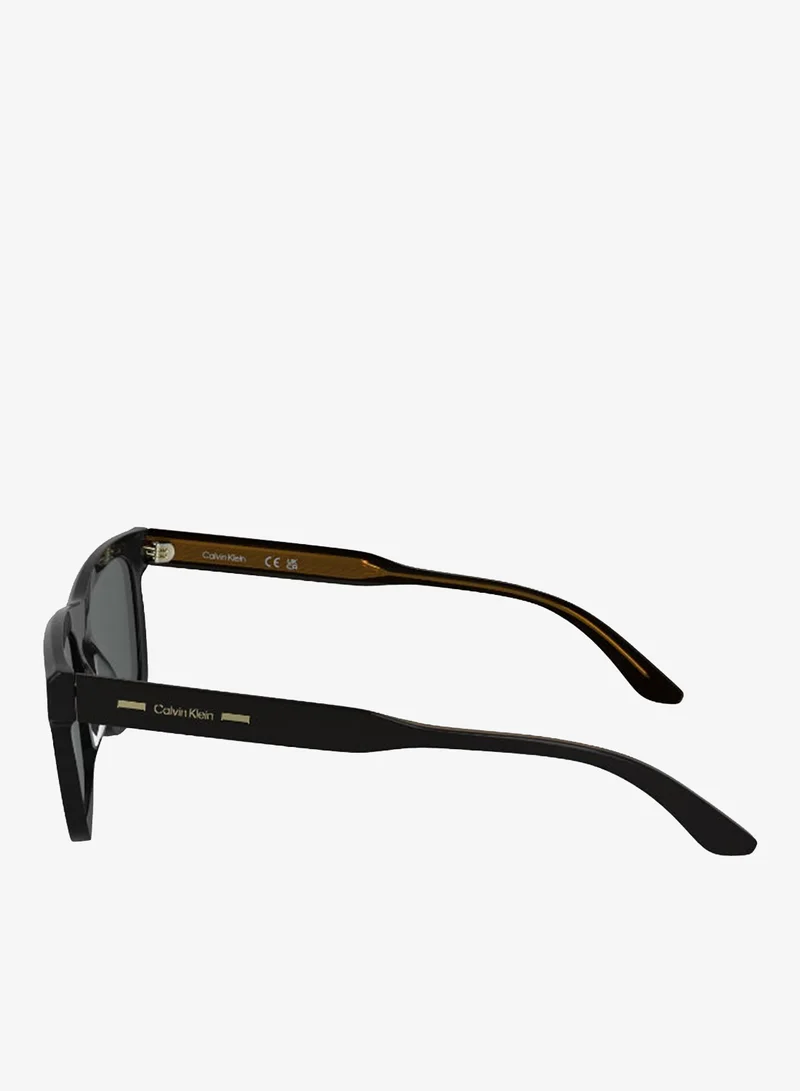 Calvin Klein  FULL RIM ACETATE MODIFIED RECTANGLE CALVIN KLEIN SUN CK25506S N 5420 (001) BLACK  | Best Price UAE