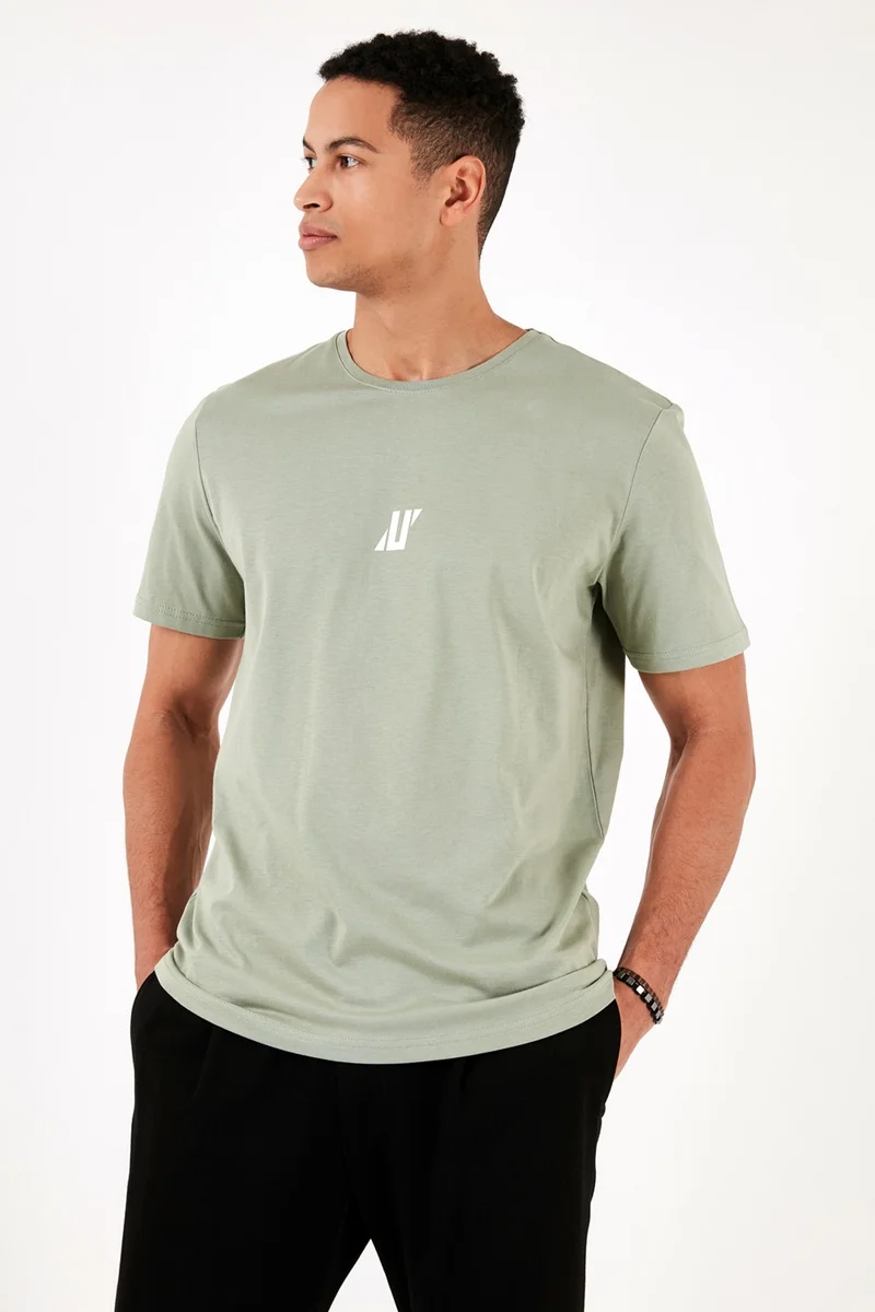 بوراتي 100% Cotton Crew Neck Regular Fit T Shirt Men's T Shirt 5902753