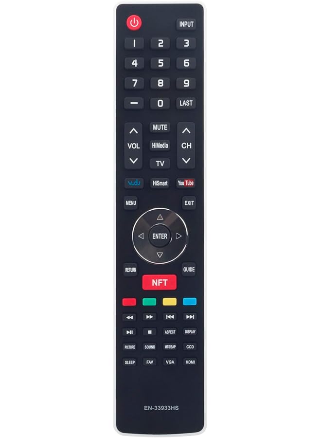 The Bros جهاز تحكم عن بُعد بديل EN-33933HS متوافق مع تلفاز هايسنس 50K366W 55K610GW 40K366W 50K610GWN 32K366W 32K20DW 46K360M L50K610GW - Image 1