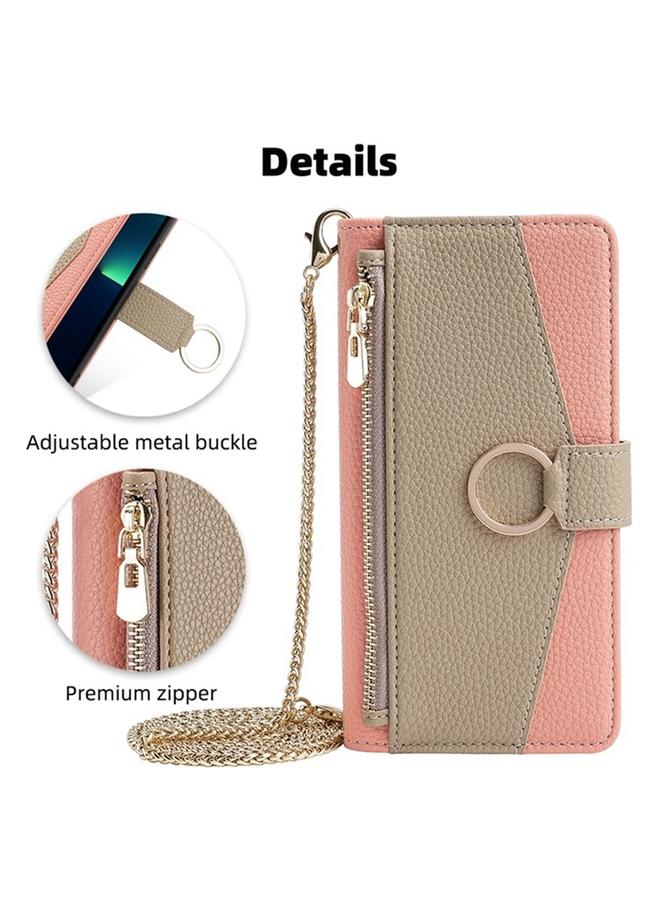 Zaboon Case For Infinix Hot 11s NFC Crossbody Litchi Texture Leather Phone Case - Image 2