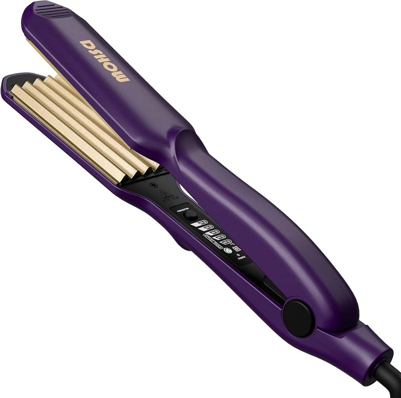 DSHOW Crimping Iron Hair Crimper for Hair Hair Volumizing Crimper with Titanium Ceramic Plates Styling Tools for Women Girls - Image 1