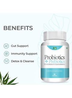 ANC ANC Probiotics+ Prebiotics Supplement 50 Billion Cfu For Women & Men With Prebiotics 150 mg | Probiotic Capsules For Digestion Support, Gut Health And Immunity - 60 Veg Capsules (Probiotic+Prebiotic)  - Image 4