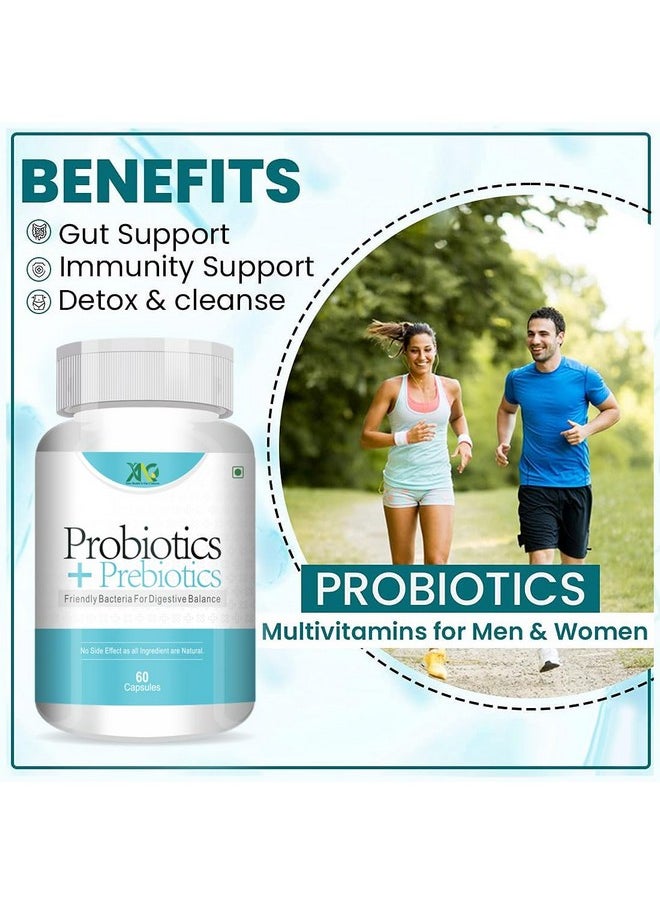 ANC ANC Probiotics+ Prebiotics Supplement 50 Billion Cfu For Women & Men With Prebiotics 150 mg | Probiotic Capsules For Digestion Support, Gut Health And Immunity - 60 Veg Capsules (Probiotic+Prebiotic)  - Image 2