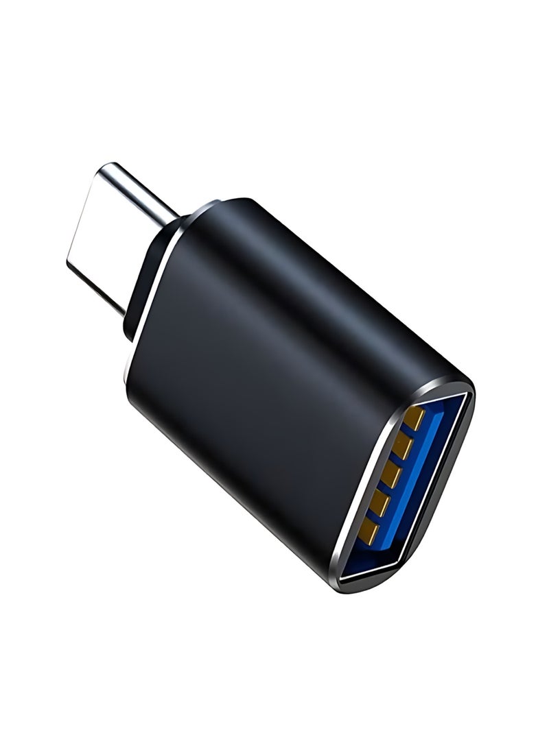 أثير محول من النوع C إلى USB A 3.0 OTG USB من النوع C ذكر إلى USB A أنثى ، مناسب للهواتف المحمولة وأجهزة الكمبيوتر وكابلات البيانات والأقراص الصلبة وأجهزة iPad والأجهزة العامة الأخرى. - Image 1
