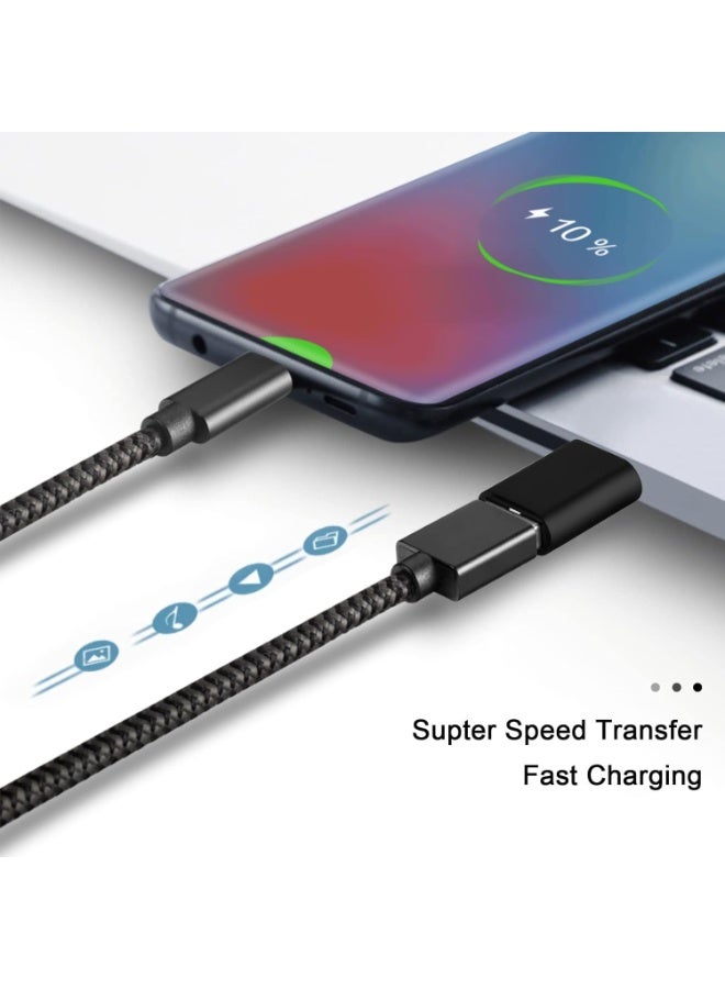 أثير محول من النوع C إلى USB A 3.0 OTG USB من النوع C ذكر إلى USB A أنثى ، مناسب للهواتف المحمولة وأجهزة الكمبيوتر وكابلات البيانات والأقراص الصلبة وأجهزة iPad والأجهزة العامة الأخرى. - Image 5