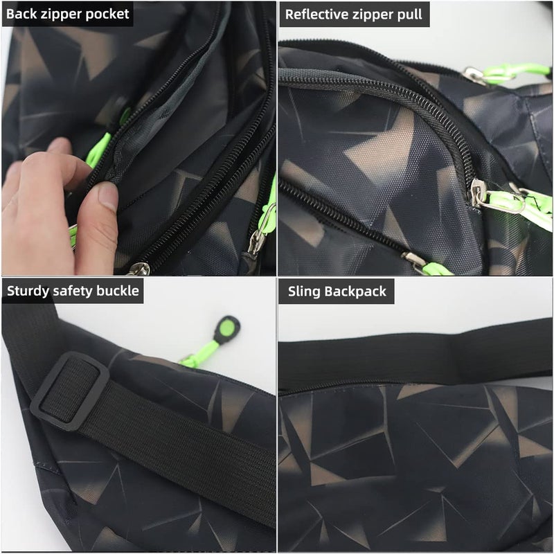 GUSTAVE Waist Bag For Unisex, Stylish Chest Bag Fanny Pouch Bag Belt Sport Bag For Travel Running Outdoor Sports Cycling - Image 3