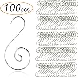 T-Antrix T-Antrix Ornament Hooks, Christmas Ornament Hangers, Christmas Tree Hanger Baubles Ball Metal Hooks Xmas Decoration S  - Image 1