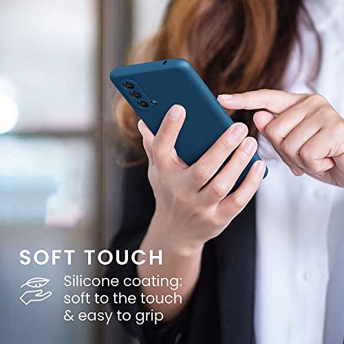 Kapa Matte Lens Protective Back Cover for OnePlus Nord CE (5G) / One Plus Nord CE (5G), Slim Silicone with Soft Lining Shockproof Flexible Full Body Bumper Case, Blue - Image 5
