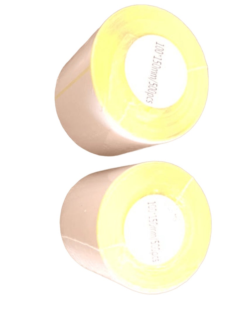 (2) Roll of 500 thermal sticker papers for thermal printers (policy printers) - Image 2