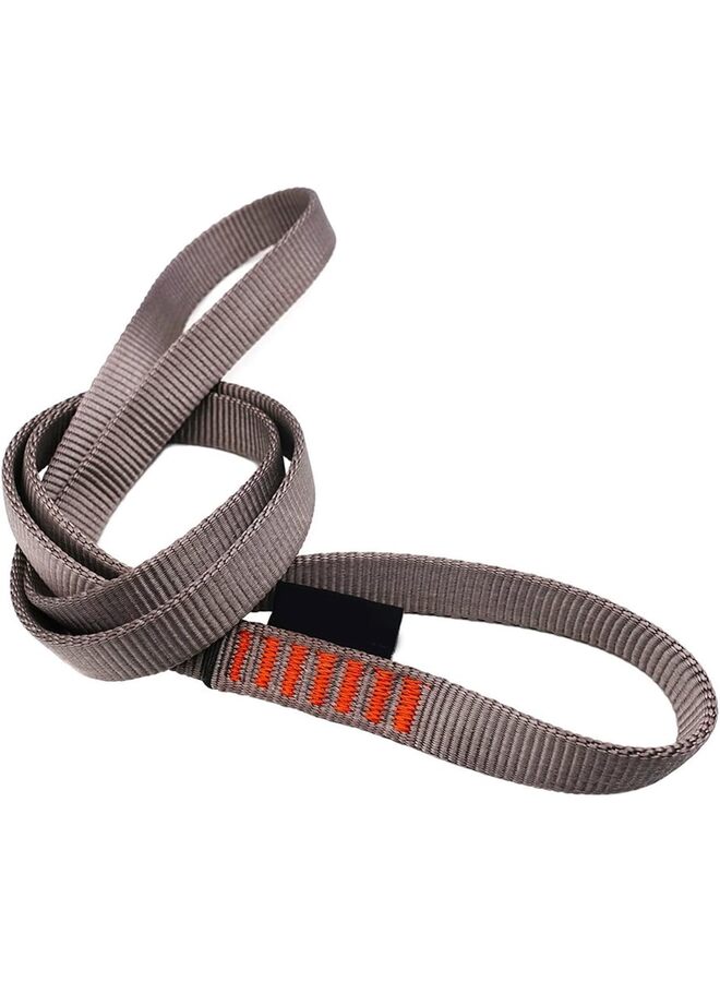 LAMAY 3PS17mm Nylon Sling Runner 23kN, in 60cm / 24inch Tube Nylon Webbing,For Rock Climbing, Mountaineering, Rappelling, Hiking, Emergency Gear, etc.(GRAY) - Image 1
