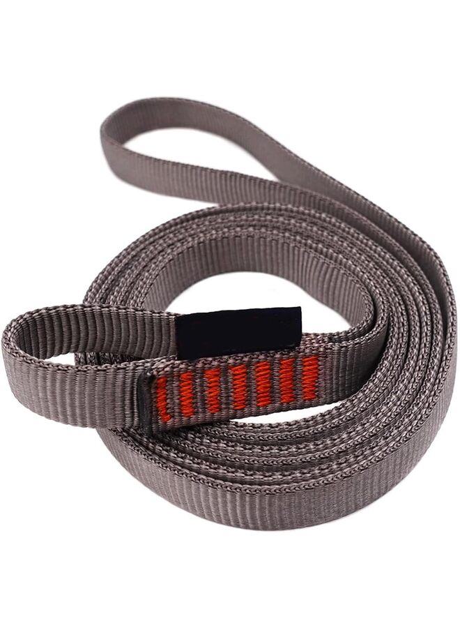 LAMAY 3PS17mm Nylon Sling Runner 23kN, in 60cm / 24inch Tube Nylon Webbing,For Rock Climbing, Mountaineering, Rappelling, Hiking, Emergency Gear, etc.(GRAY) - Image 2