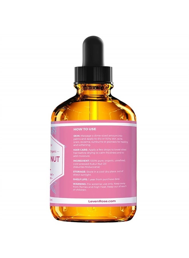 Leven Rose Kukui Nut Oil from Leven Rose, 100% Natural Organic (Cold Pressed, Unrefined) 4 oz - Image 4