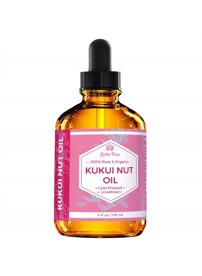 Leven Rose Kukui Nut Oil from Leven Rose, 100% Natural Organic (Cold Pressed, Unrefined) 4 oz - Image 2