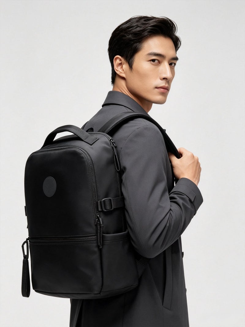 LuLu Back‑to‑School Backpack, Suitable for Students，outdoor activities, commuting, and work，Large Capacity Lightweight School Bookbag for Students - Black - Image 4