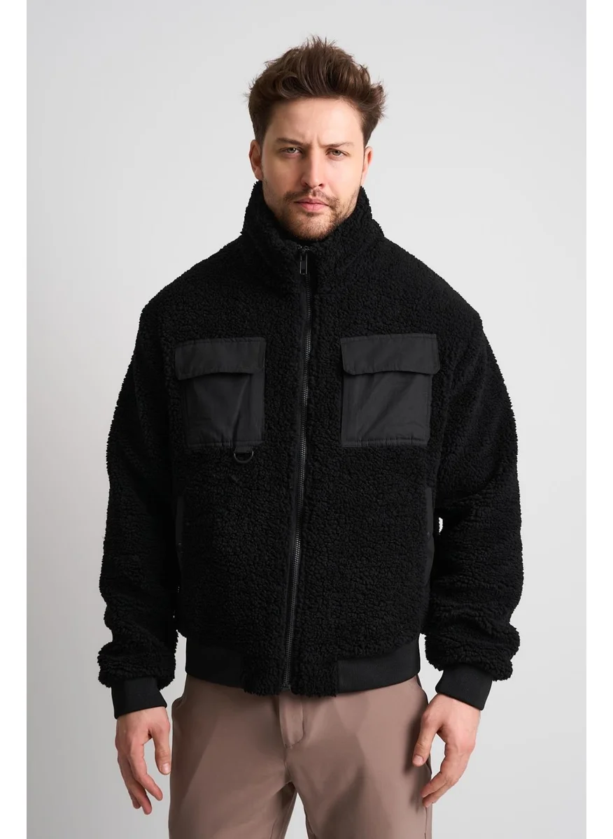 Alexander Gardi Alexandergardi Faux Wool Zipper Jacket