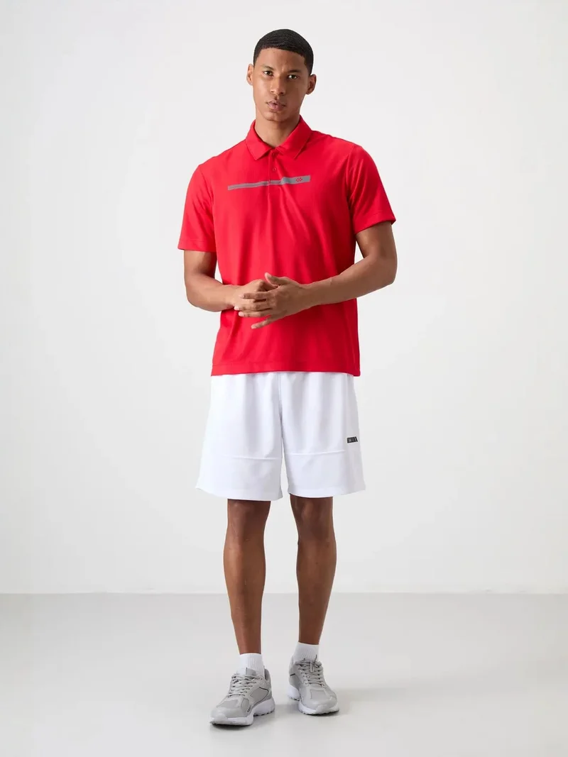 تومي لايف TOMMY Men's Polo Collar Button T-Shirt