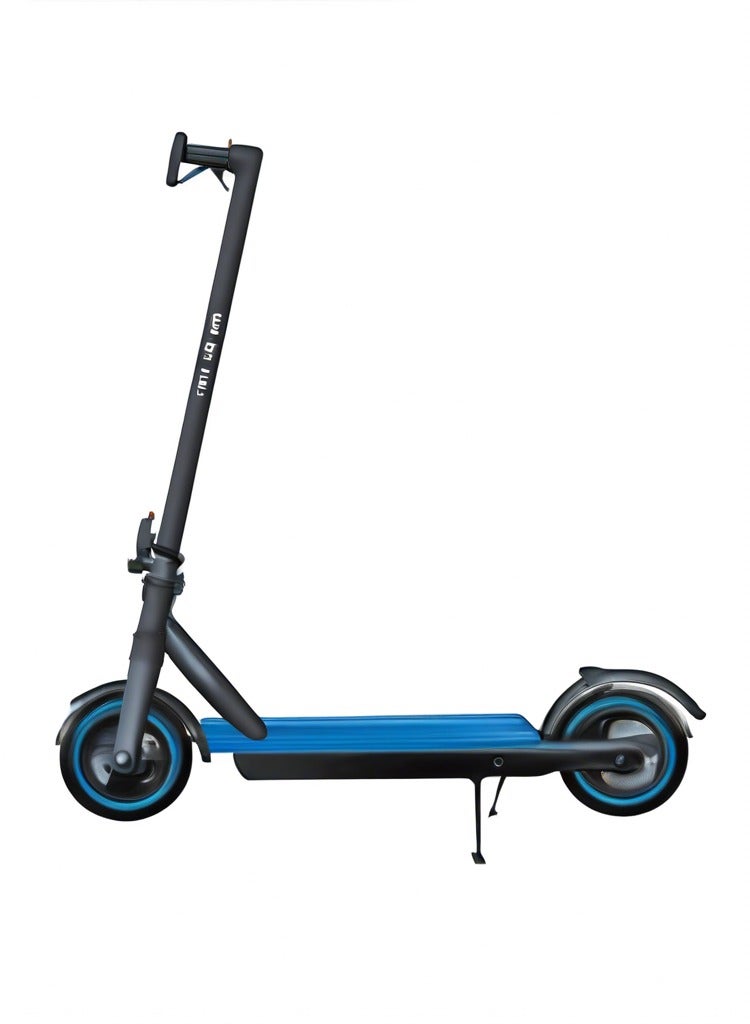 Generic Basic Electric Scooter – 250W Motor, Foldable, No Suspension, Solid Tires, Black & Blue  - Image 3