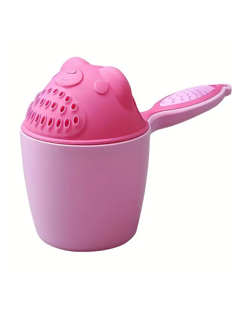 أطفال صغيرة احمي عيون طفلك باستخدام كوب شطف الشامبو المبتكر للأطفال باللون الوردي - Image 1