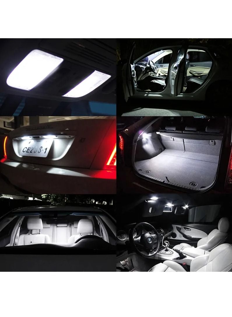 فيريكس طقم إضاءة LED داخلية للقراءة لسيارة نيسان باترول Y61 موديلات 2000-2013 VTC سوبر سفاري - عبوة من 9 مصابيح LED خالية من أخطاء Canbus، مصابيح قراءة الخرائط ولوحة الترخيص، ترقية بيضاء سهلة التركيب مع أدوات التركيب - Image 3