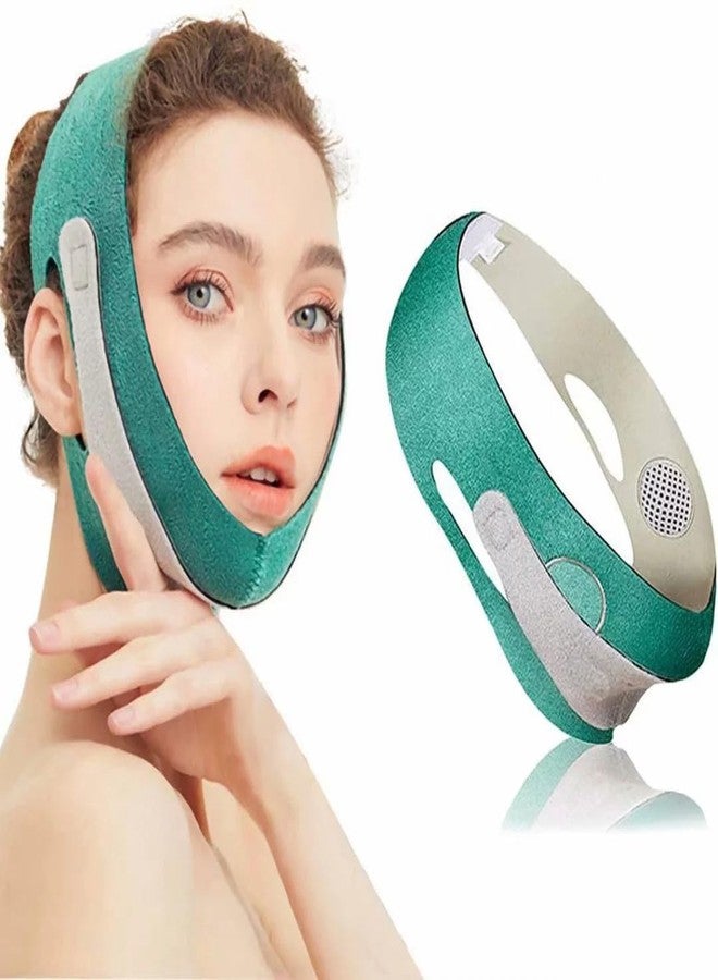 ESTAMINE Face Slimming Strap, V Line Face Lifting Slimming belt, Double Chin Slimmer for Women and Men, V-Shaped Line Chin Up Face Lift Double Chin Belt (Full Face Masks) - Image 1