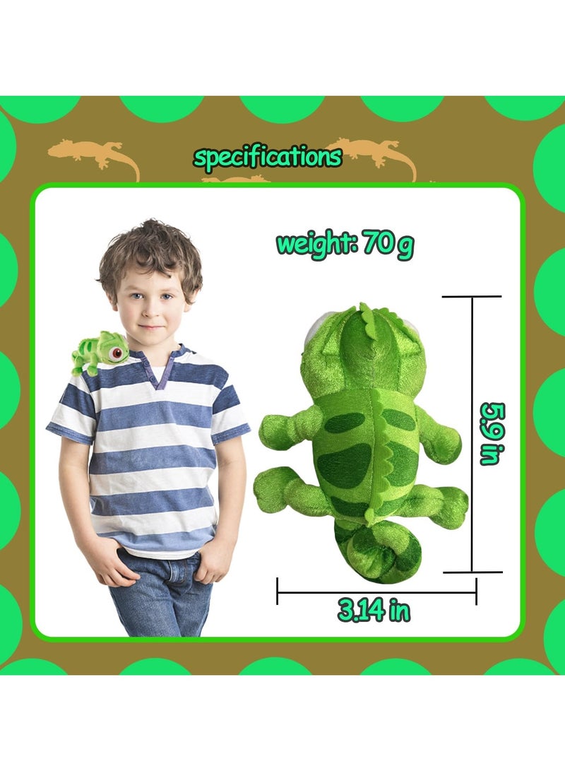 عام دمية سحلية محشوة ممغنطة للكتف - دمية محشوة رائعة، هدية مثالية للأولاد والبنات والأطفال الذين يحبون السحالي - Image 2