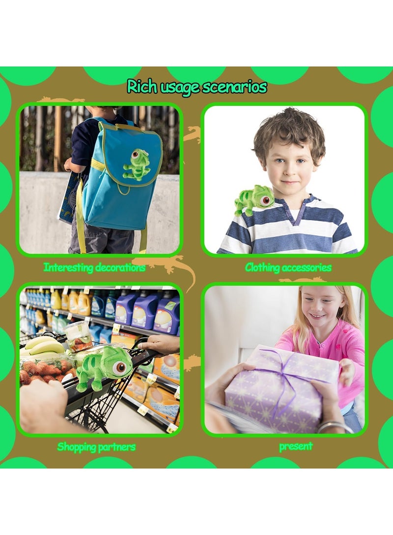 عام دمية سحلية محشوة ممغنطة للكتف - دمية محشوة رائعة، هدية مثالية للأولاد والبنات والأطفال الذين يحبون السحالي - Image 3