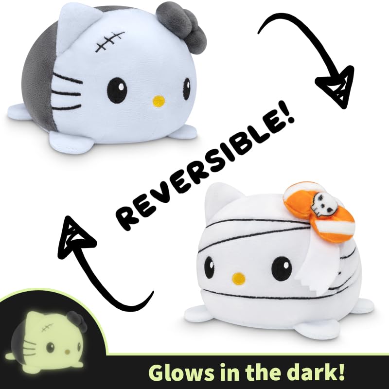 TeeTurtle تيتيرتل - دمية سانريو الأصلية المرخصة رسميًا - مومياء + وحش هالو كيتي - حيوانات محشوة حسية لطيفة تظهر مزاجك - مثالية للهالوين! - Image 3