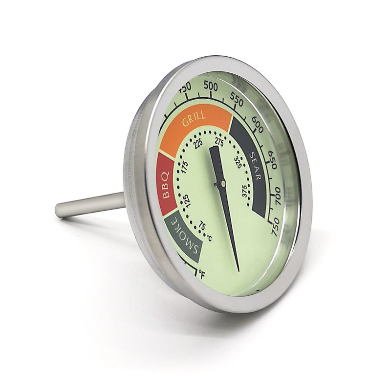WEMEIKIT 3 1/8” Accurate Luminous BBQ Thermometer Gauge for Oklahoma Joe’s Smokers 3695528R06 & Most Charcoal Pellet Wood Pit Smoker Grills, 1/2 NPT Male Thread Temperature Gauge Replacement, Grill Thermostat - Image 2