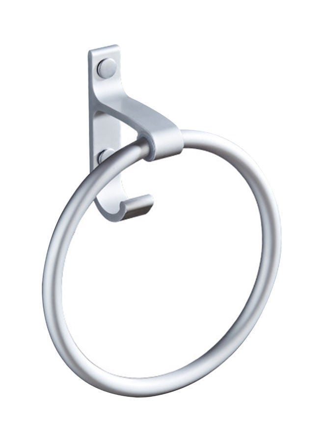 NIBEMINENT Ring Shaped Towel Hanger Silver 16 X 7 16cm - Image 1