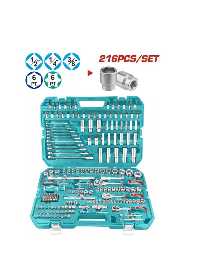 TOTAL 216-piece tool set - THKTHP22166 - Total