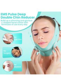 M MIAOYAN Facial V-Tape Massager Device Soft Fabric Jawline Exerciser, Facial Band V-Tape Lifting Band V-Tape Face Lifting Mask Gift for Women Mom  - Image 2