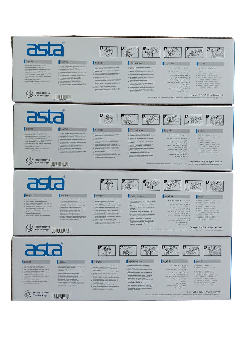Asta Compatible Toner With Cartridge 415A Replacement For HP W2030A W2030X W2031A W2032A W2033A Works With Color Laserjet Pro MFP M479fdw Toner M479fnw M479fdn M479dw M454dn M454dw M479dn (4-Pack) - Image 3