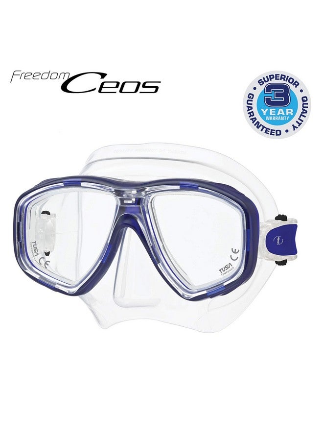 TUSA M212 Freedom Ceos Scuba Diving Mask Cobalt Blue - Image 2