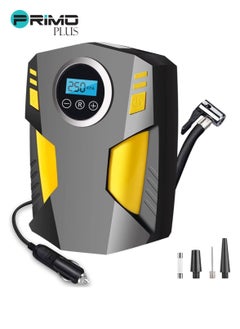 PRIMO PLUS Digital Car Tyre Inflator Air Compressor with Auto Stop and LED Light 12V Fast Portable Air Pump for Car Bicycle Motorcycle Ball Air Mattress  - Image 1