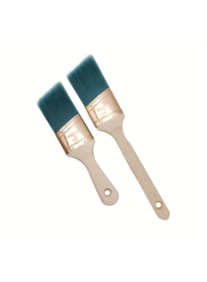 Professional Wood Paint Brush Model B Flat Angled DIY Wall Furniture Painting - Image 2