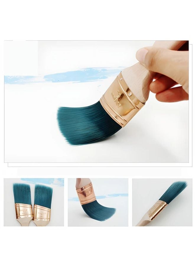 Professional Wood Paint Brush Model B Flat Angled DIY Wall Furniture Painting - Image 3