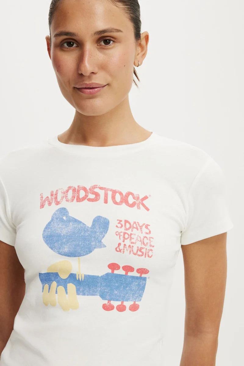 Cotton On  THE LCN GRAPHIC TINY TEE for Women | Best Price UAE