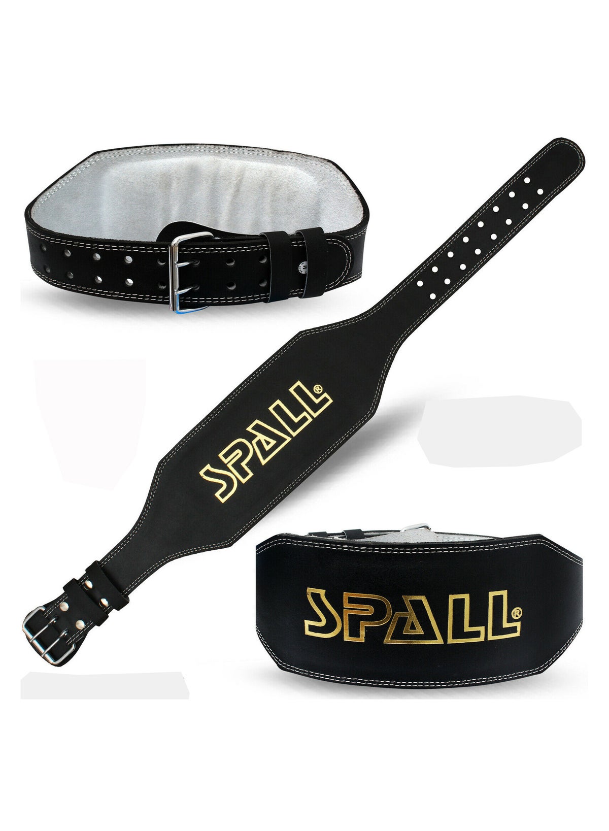 Spall Weight Lifting Leather Belt Lower Back Support 6 Inches Wide ...