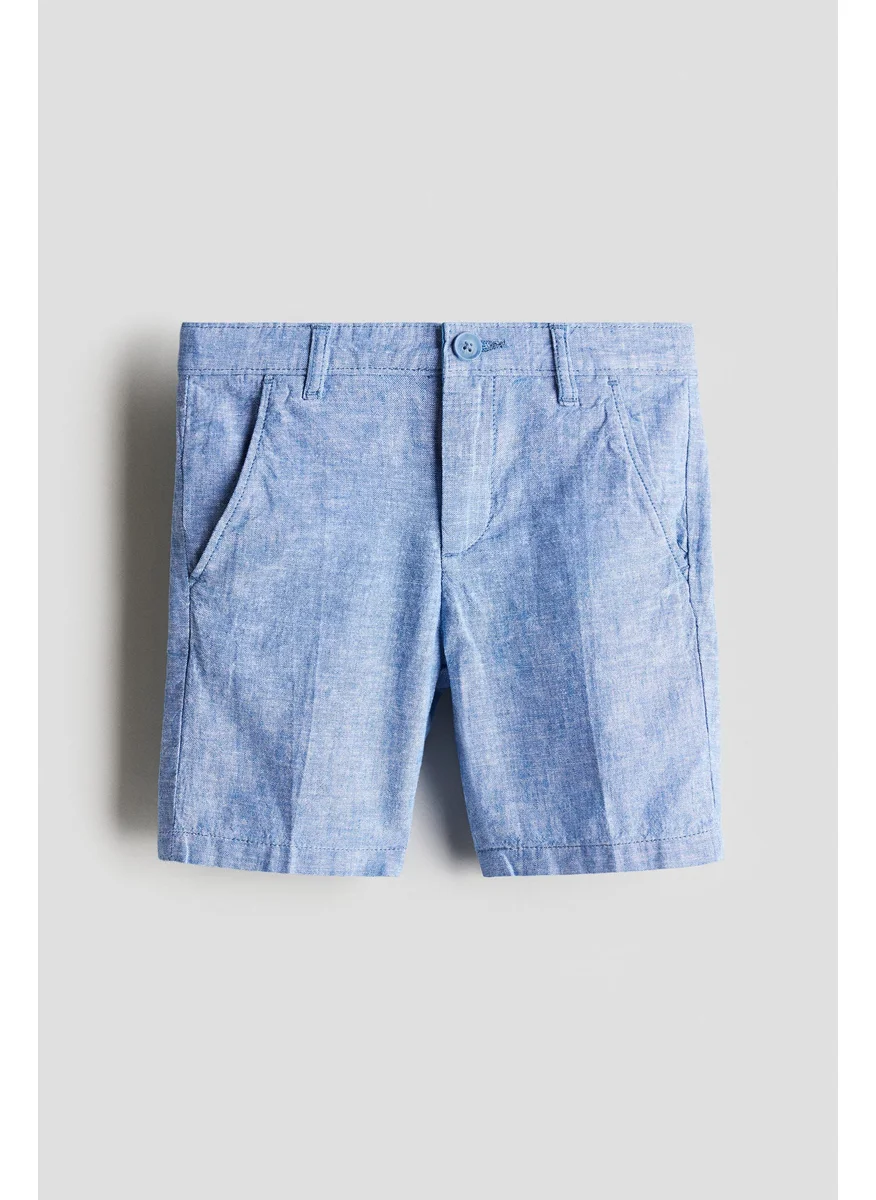 اتش اند ام Linen-Blend Chino Shorts