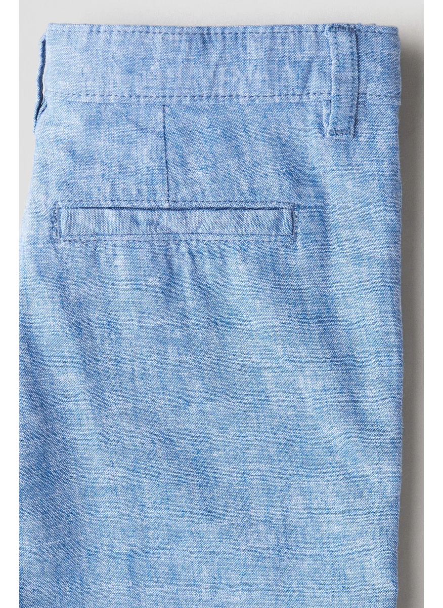 اتش اند ام Linen-Blend Chino Shorts
