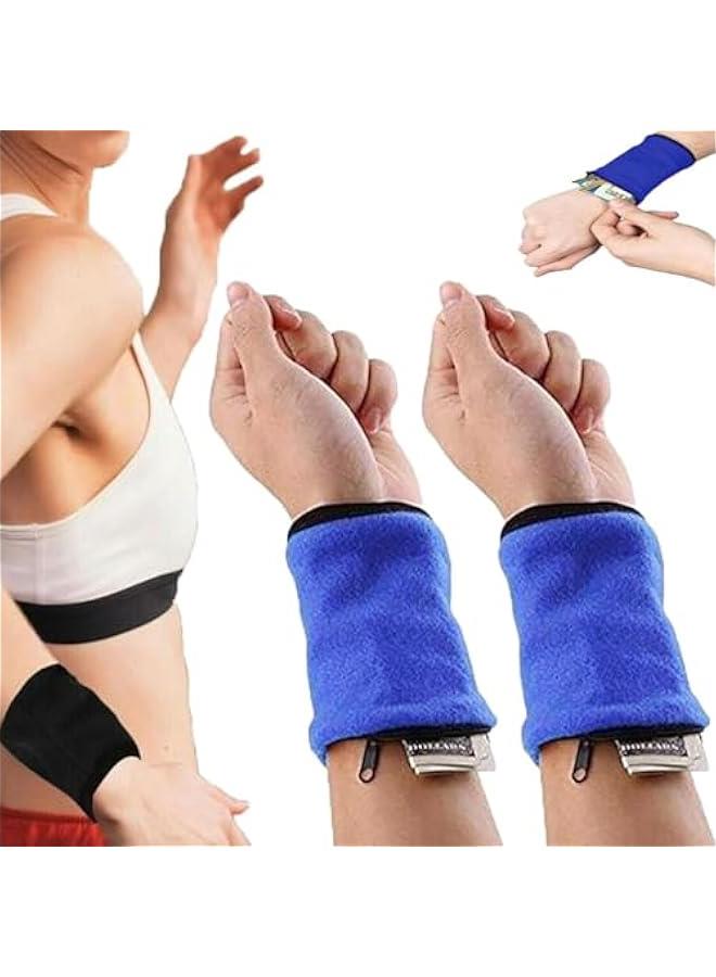 Sportswear Wrist Pouch, Sweat-Proof Wrist Key Pocket, Uni Zipper Wrist Pouch | Breathable Running Wallet Wristband for Walking, Climbing, Cycling, Running, Hiking  - Image 4