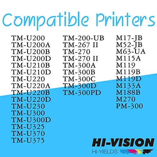 HI-VISION HI-YIELDS 12-Pack Compatible ERC-30 (Black/Red) Ink Ribbon Replacement for Epson M119 M119B M119D M133A M270 M52JB IT-U375 TM-200 TM-260 Printers - Image 2