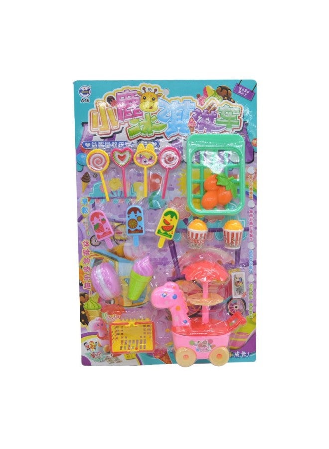 Children's Kitchen Role Play Toy Set Fishing Planting Doctor Costume Hanging Board Kit Boys Girls Pretend Play Equipment-Color:58218 Cleaning Expert - Image 2