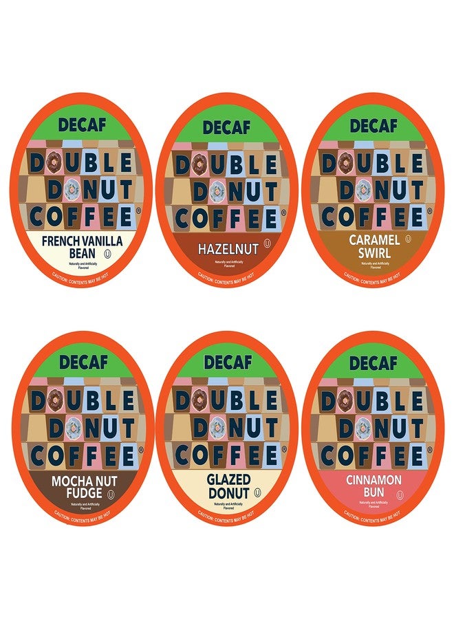 Double Donut Coffee Double Donut Decaf Medium Roast Coffee Pods Variety Pack - 24 Count - Image 1
