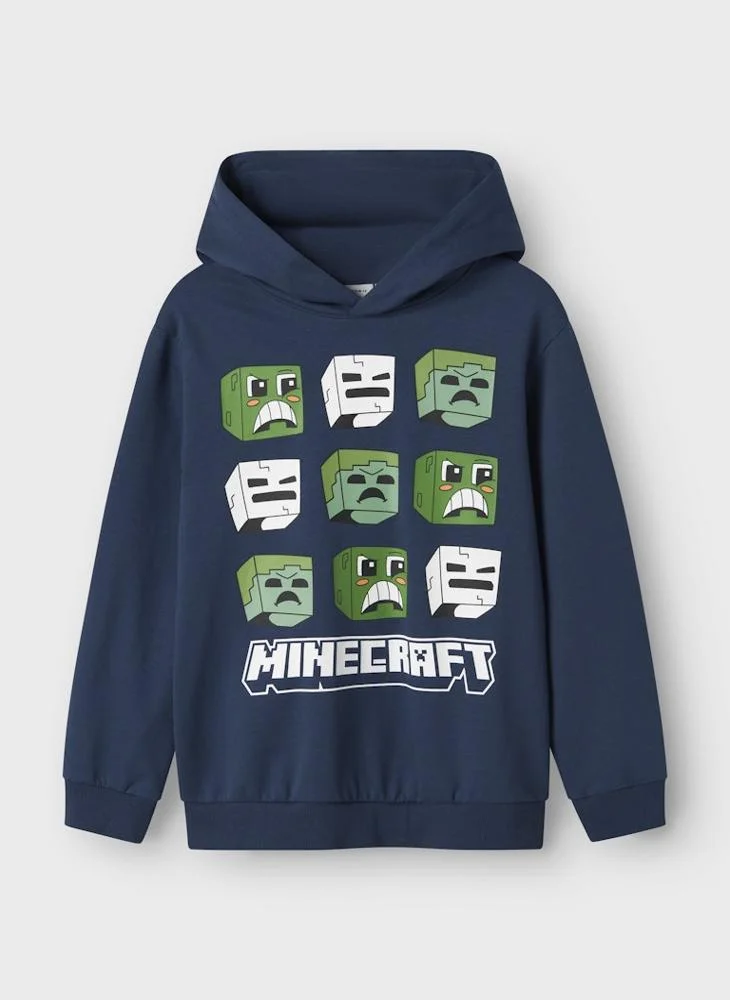 NAME IT Youth Minecraft Pullover Hoodie