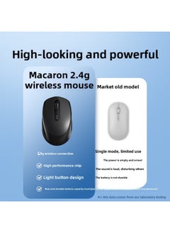 Generic Wireless Mouse Bluetooth Mute Home Business Office Rechargeable Laptop Desktop Computer E-sports Game Wholesale-Specification:Snow White [bluetooth 5.2+ Wireless Version] Charging Model/button Mute  - Image 3