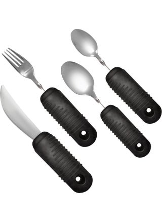 4 Piece Adaptive Utensil Set With Easy Grip Handles - pzsku/ZB637CA1FB90EF678848DZ/45/_/1740999832/068aba15-55f9-4853-a3ae-f90ef6c9a66e
