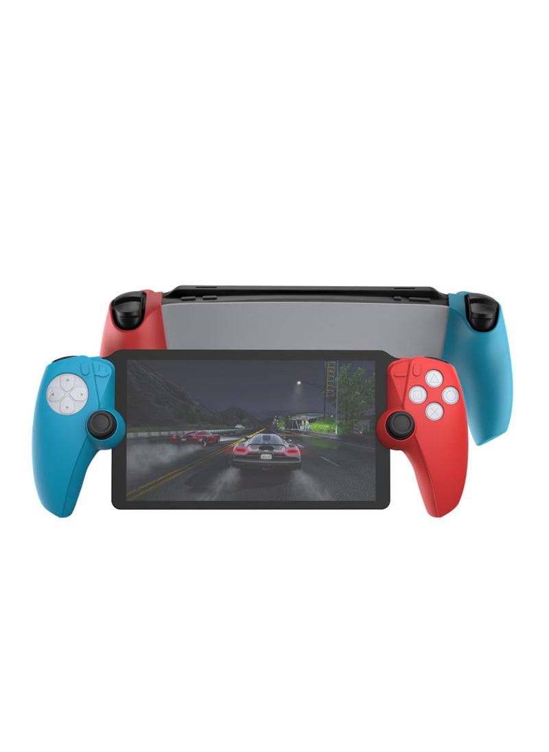 Left and Right Silicone Protective Case for PS5 Split Soft Rubber Cover Compatible with Playstation Portal Game Console
